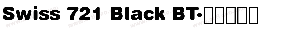 Swiss 721 Black BT字体转换